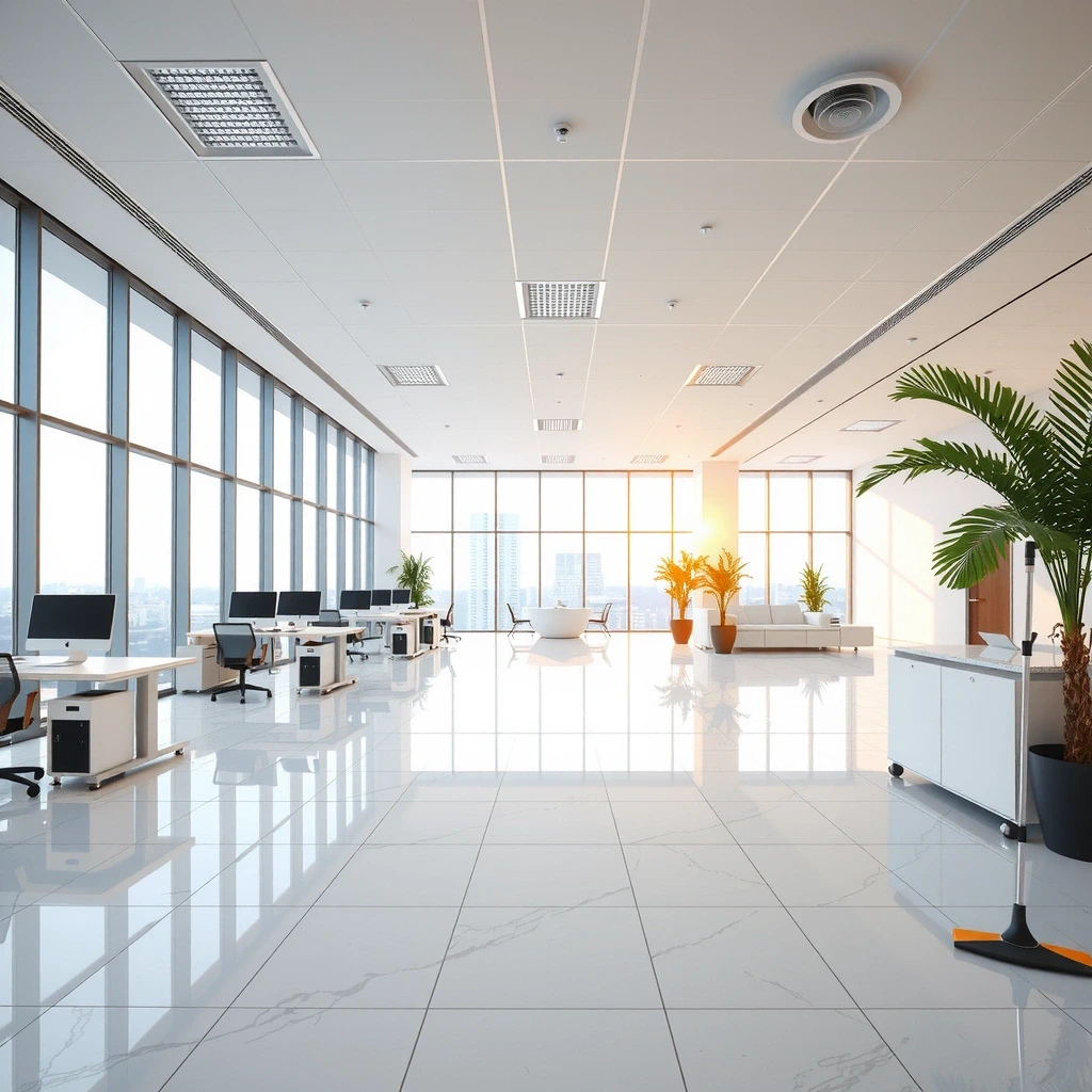 Clean office interior